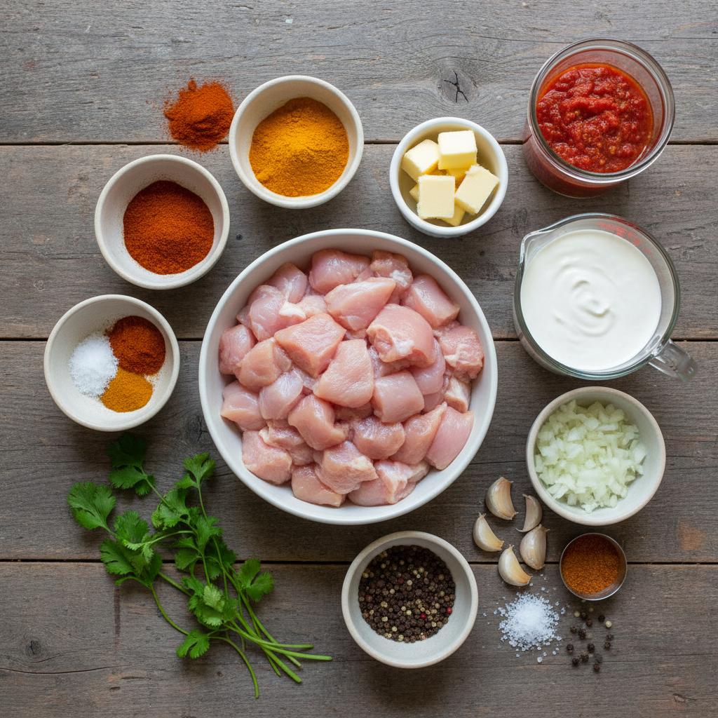 Ingredients for Texas Roadhouse Butter Chicken Skillet