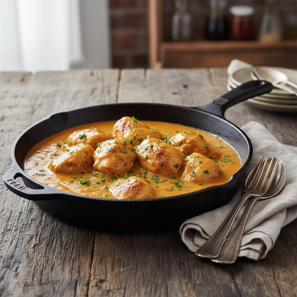 Final Presentation Butter Chicken Skillet