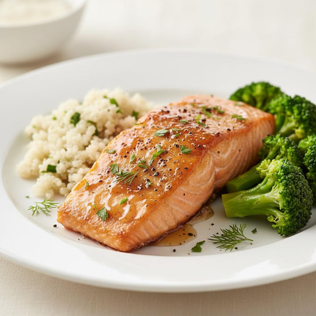 Final plated dish presentation