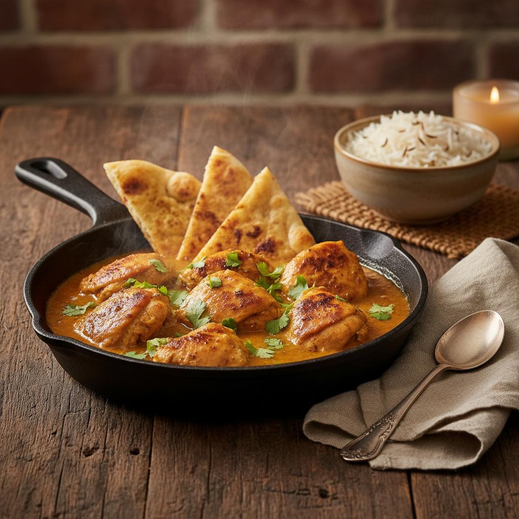 Final presentation of Texas Roadhouse Butter Chicken Skillet
