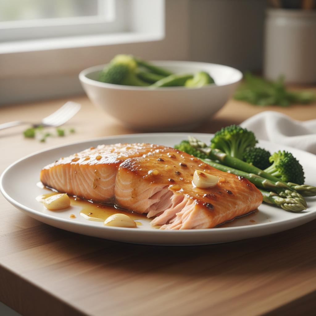 High Protein Honey Garlic Salmon